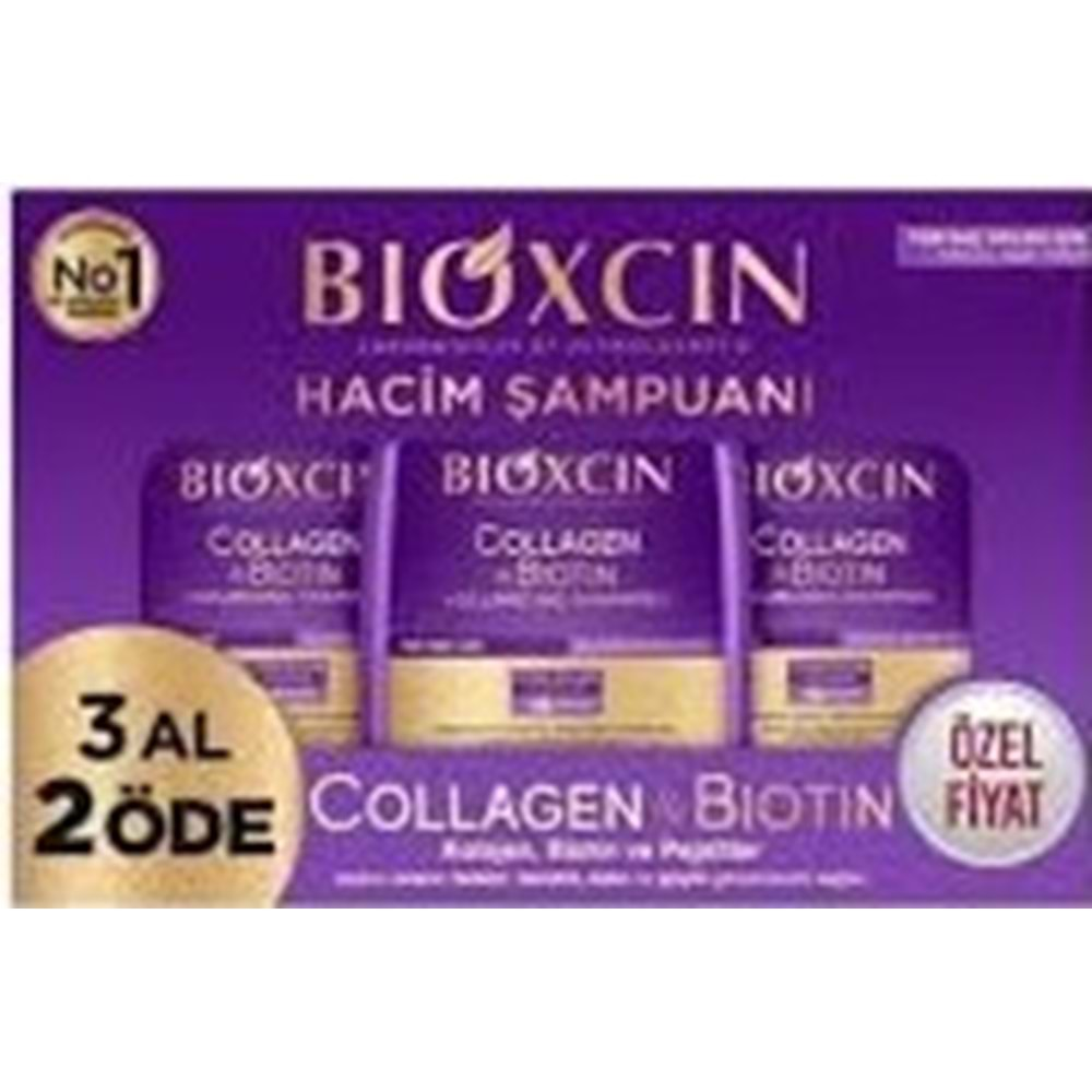 BİOXCİN 3 LÜ COLLAGEN+BİOTİN ŞAMPUAN