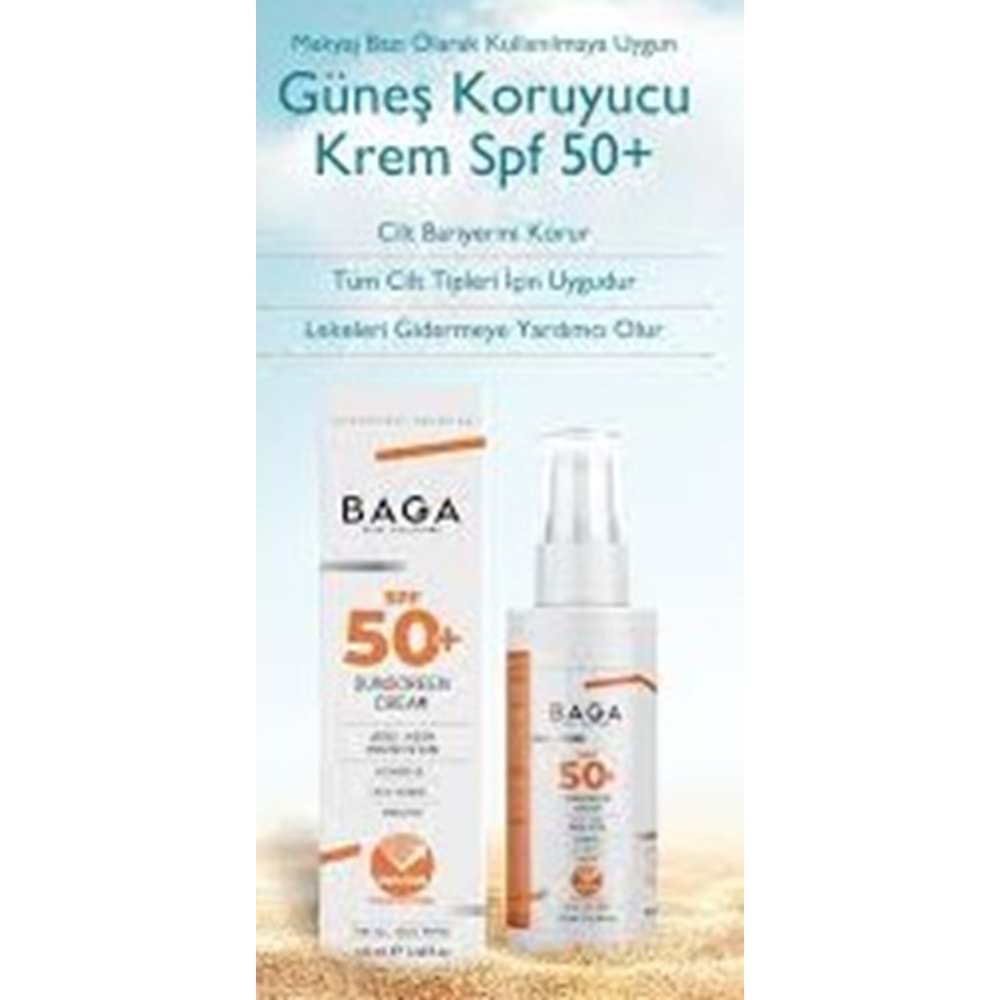 BAGA 0036 SPF 50 GÜNEŞ KORUYUCU KREM 100 ML