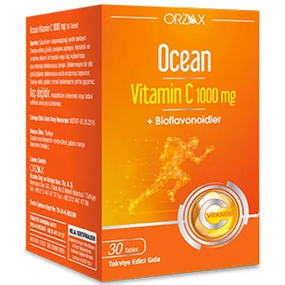 OCEAN VİTAMİN C 1000 MG 30 TB