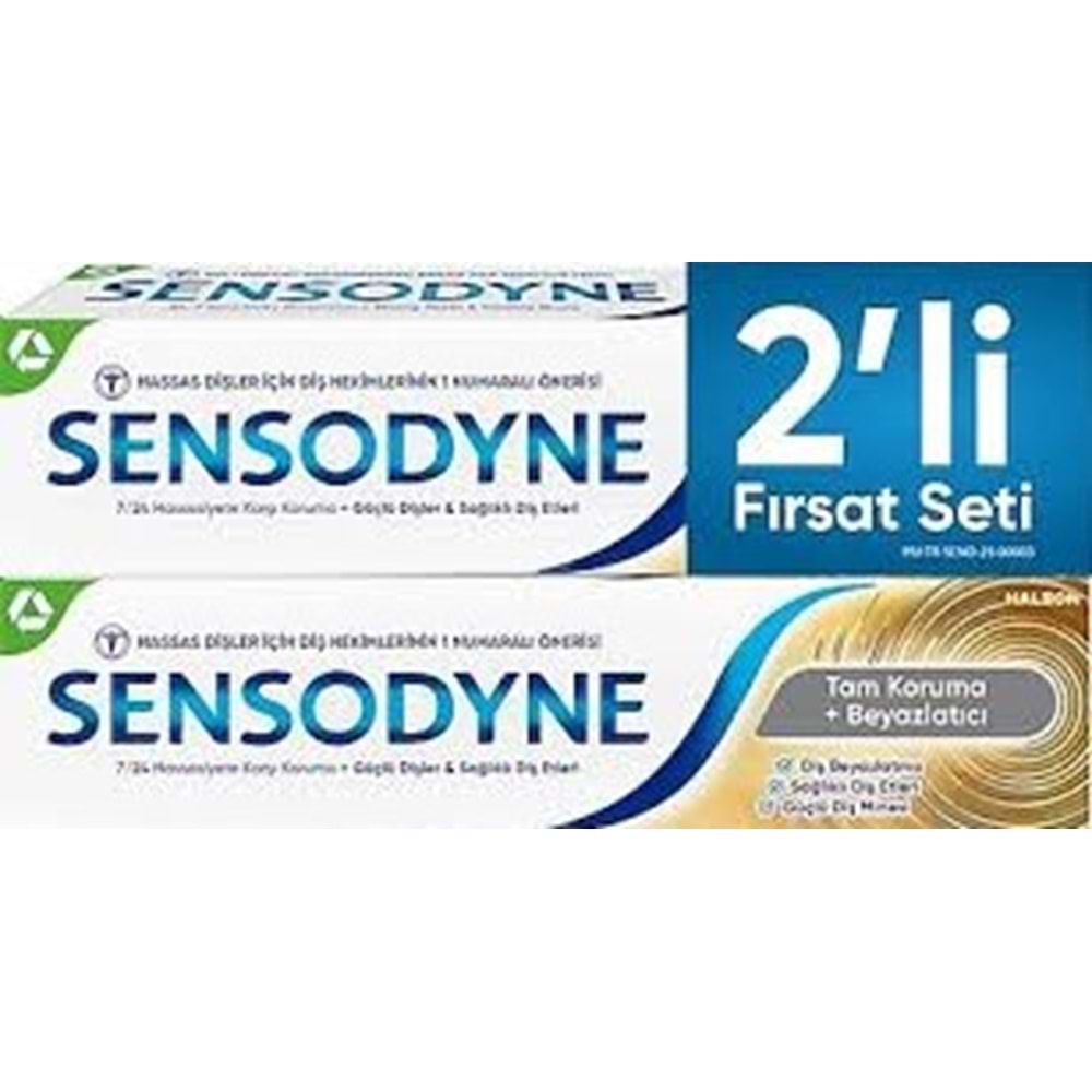 SENSODYNE 4001 2 Lİ TAM KOR+ BEYAZLATICI 50 ML DİŞ MACUNU