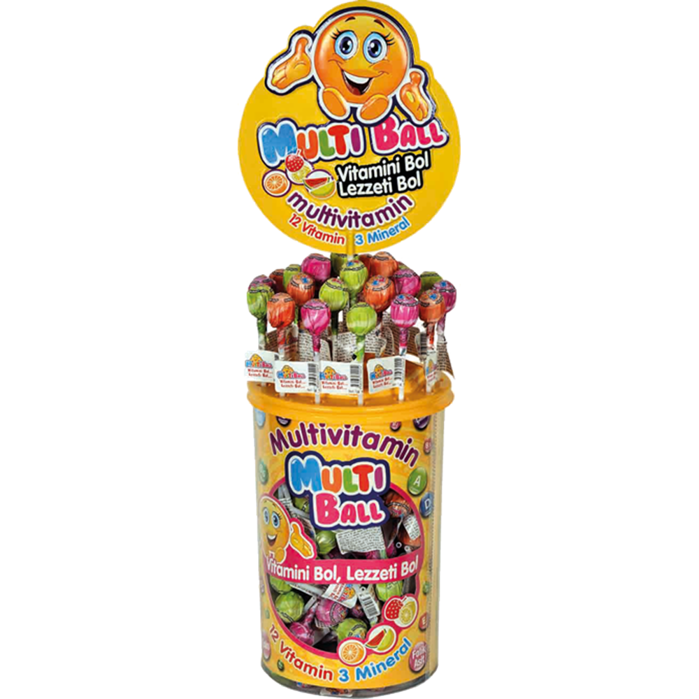 XXXMULTİBALL LOLİPOP VİTAMİN 150Lİ