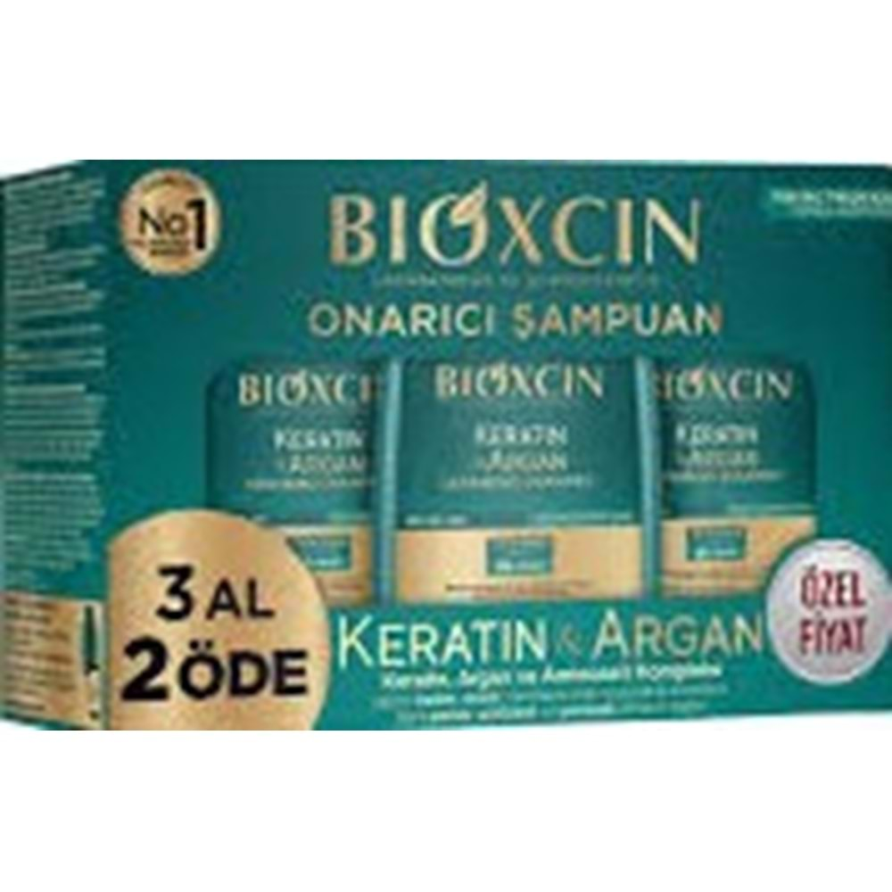 BİOXCİN 3LÜ KERATİN+ARGAN ŞAMPUAN