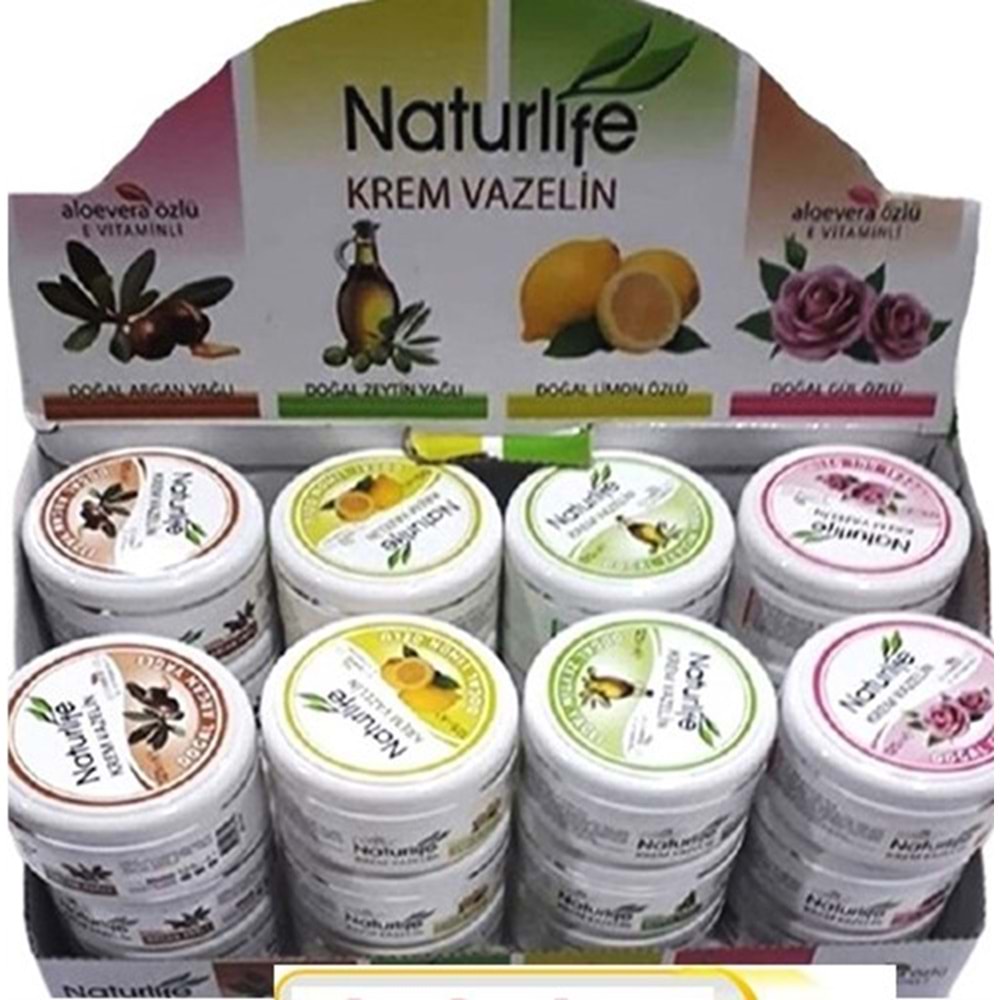 xxxNATURLİFE VAZELİN STAND 24LÜ 125 ML