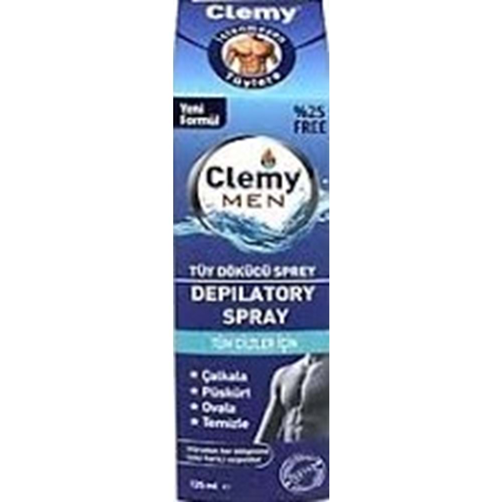 CLEMY SPREY ERKEK TÜY DÖKÜCÜ 125 ML MAVİ