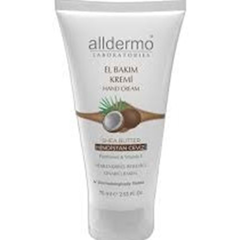 ALLDERMO 75 ML HİNDİSTAN CEVİZİ EL BAKIM KREMİ