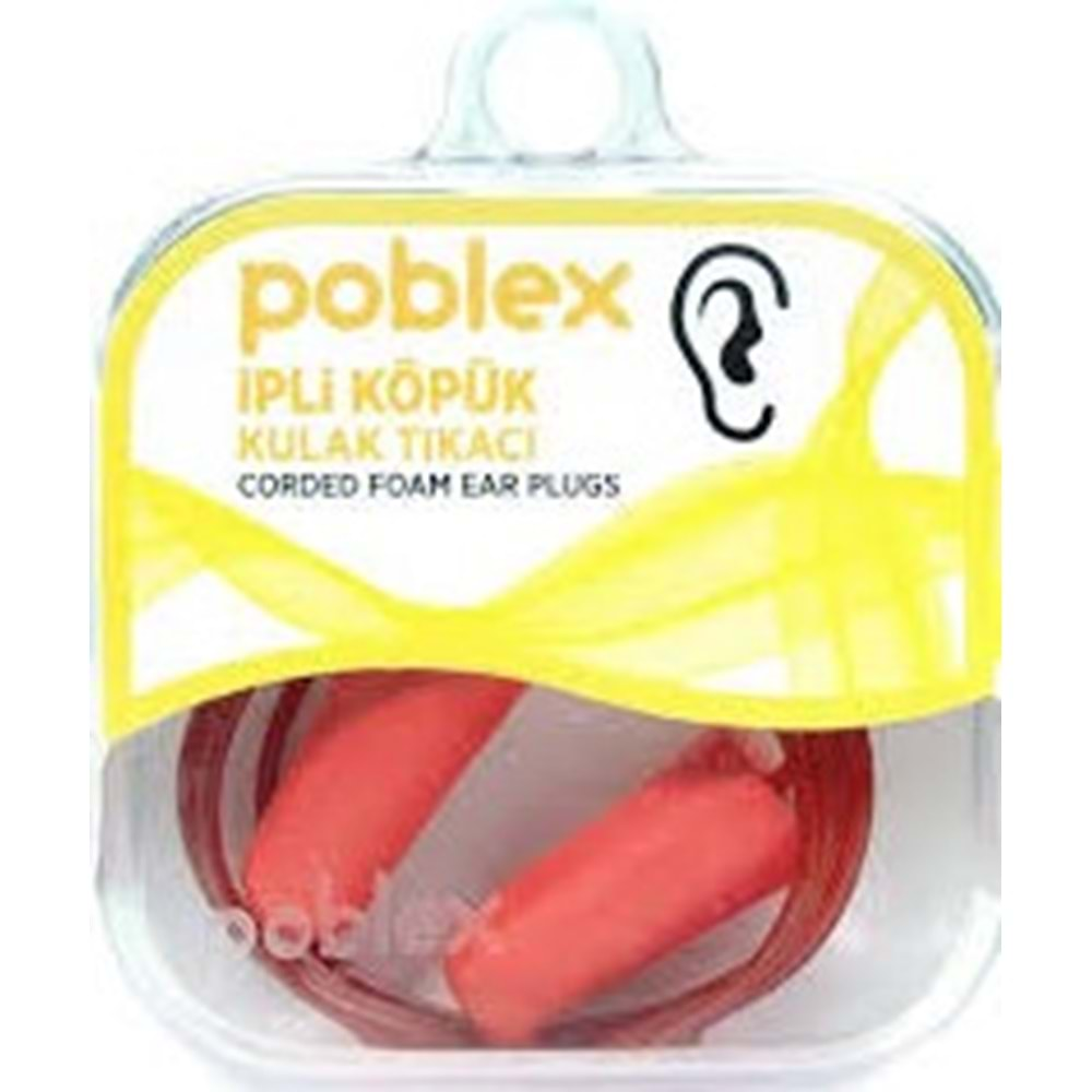 POBLEX 8368 İPLİ KÖPÜK KULAK TIKACI CORDEM FOAM