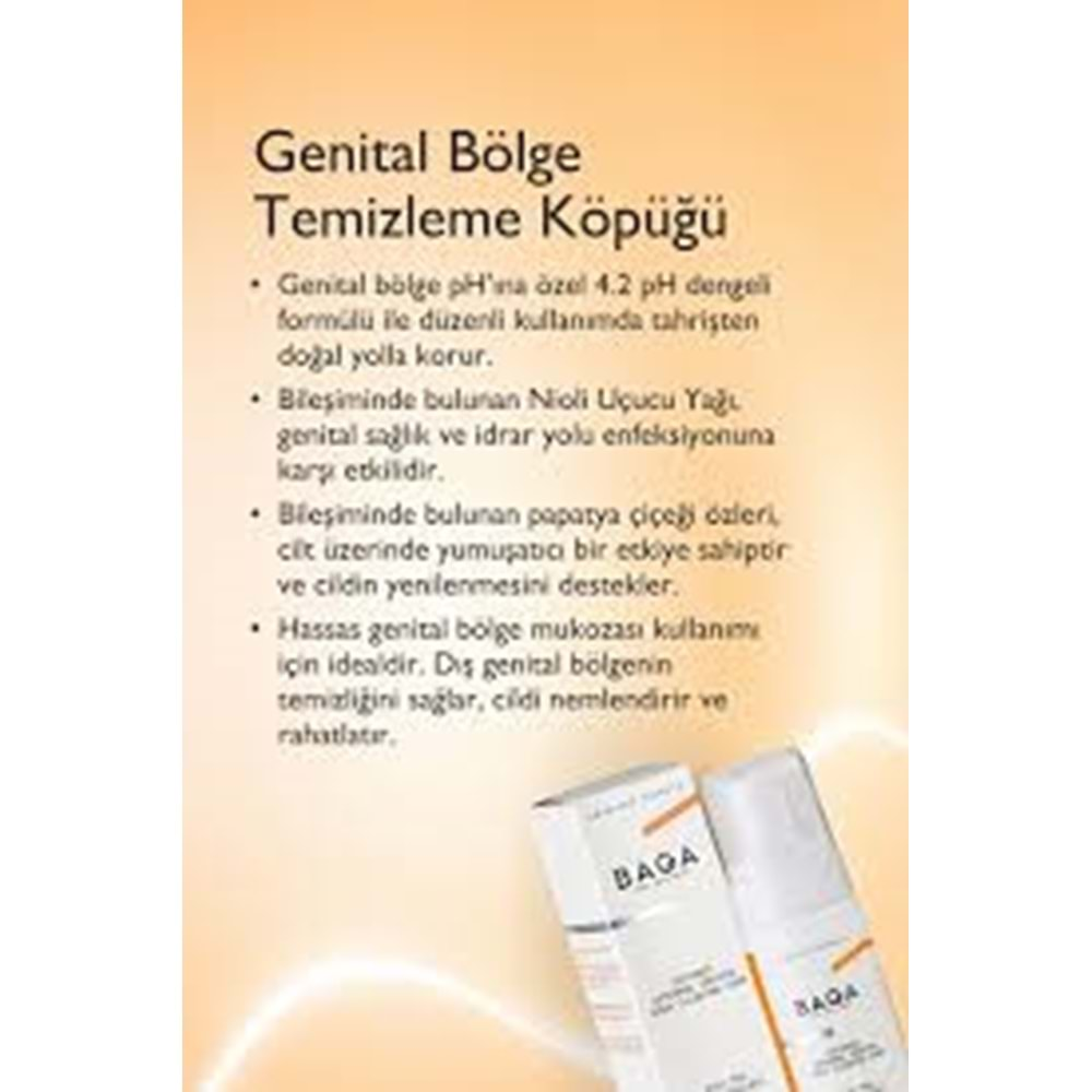 BAGA 0067 DIŞ GENİTAL TEMİZLEME KÖPÜGÜ 200 ML