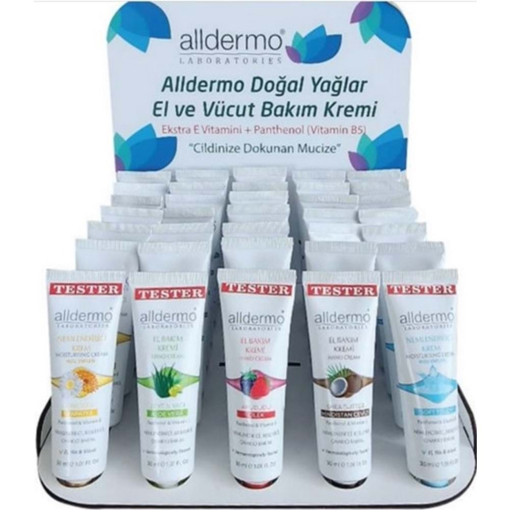 ALLDERMO STAND EL BAKIM KREMİ 30 ML 50 ADET