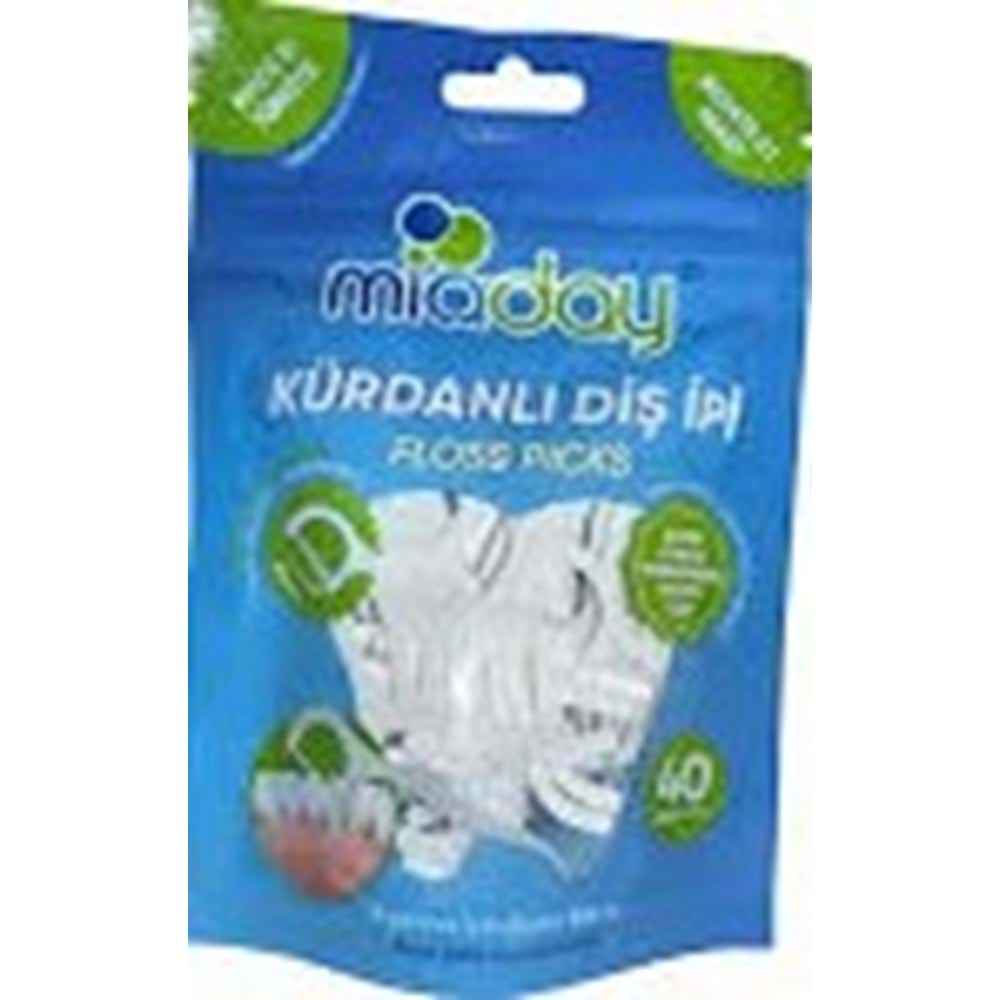 MİADAY KÜRDANLI DİŞ İPİ 40'LI
