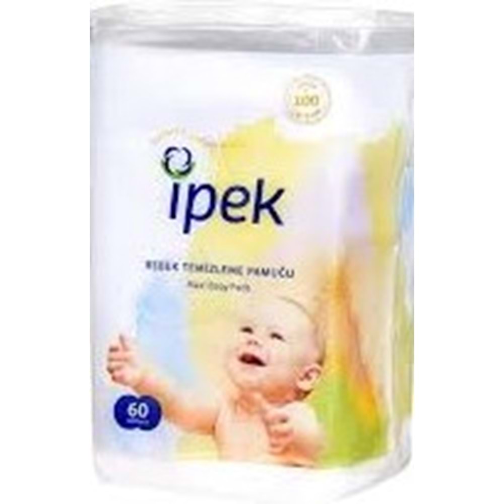 İPEK BEBEK TEMİZLEME PAMUĞU 60 LI
