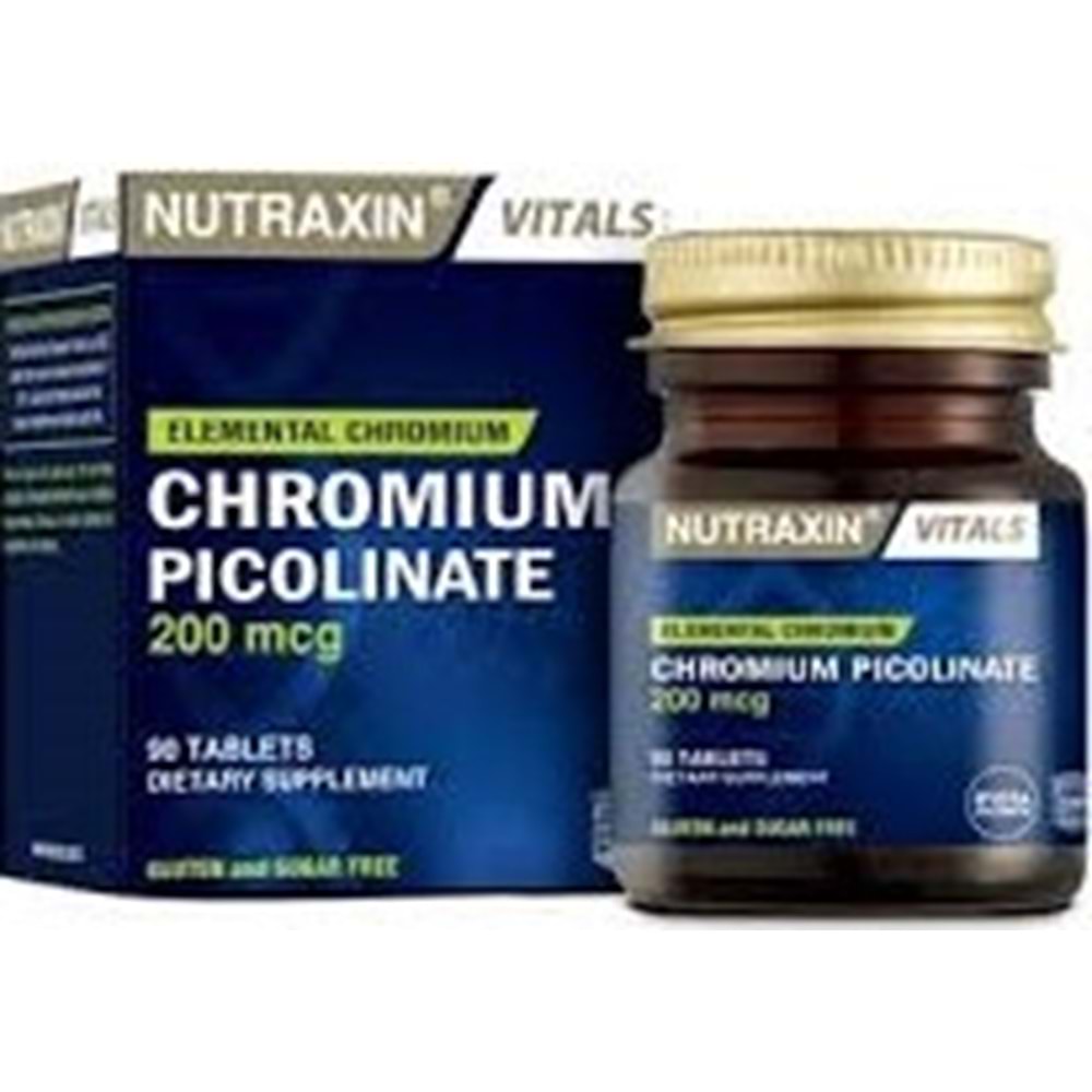 NUTRAXİN 5609 CHROMIUM PCICOLINATE 200 MG90TB