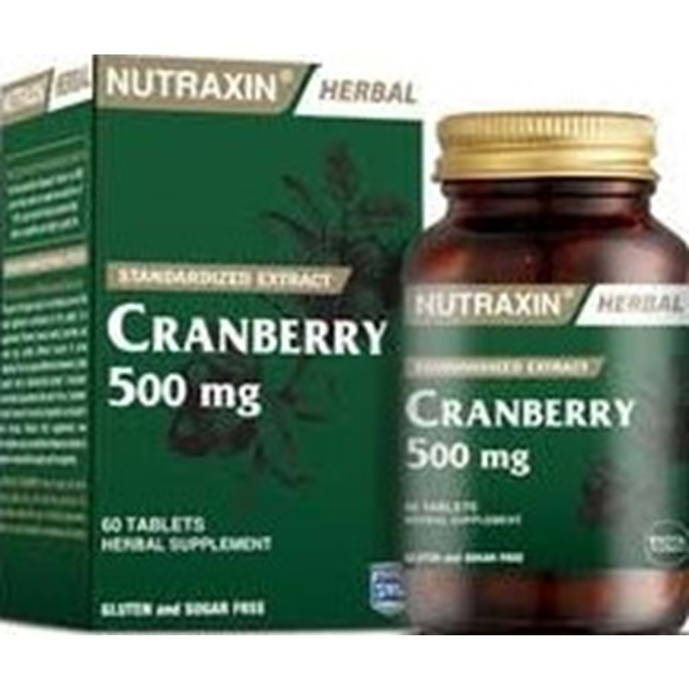 NUTRAXİN 7104 CRANBERY 500MG 60TB