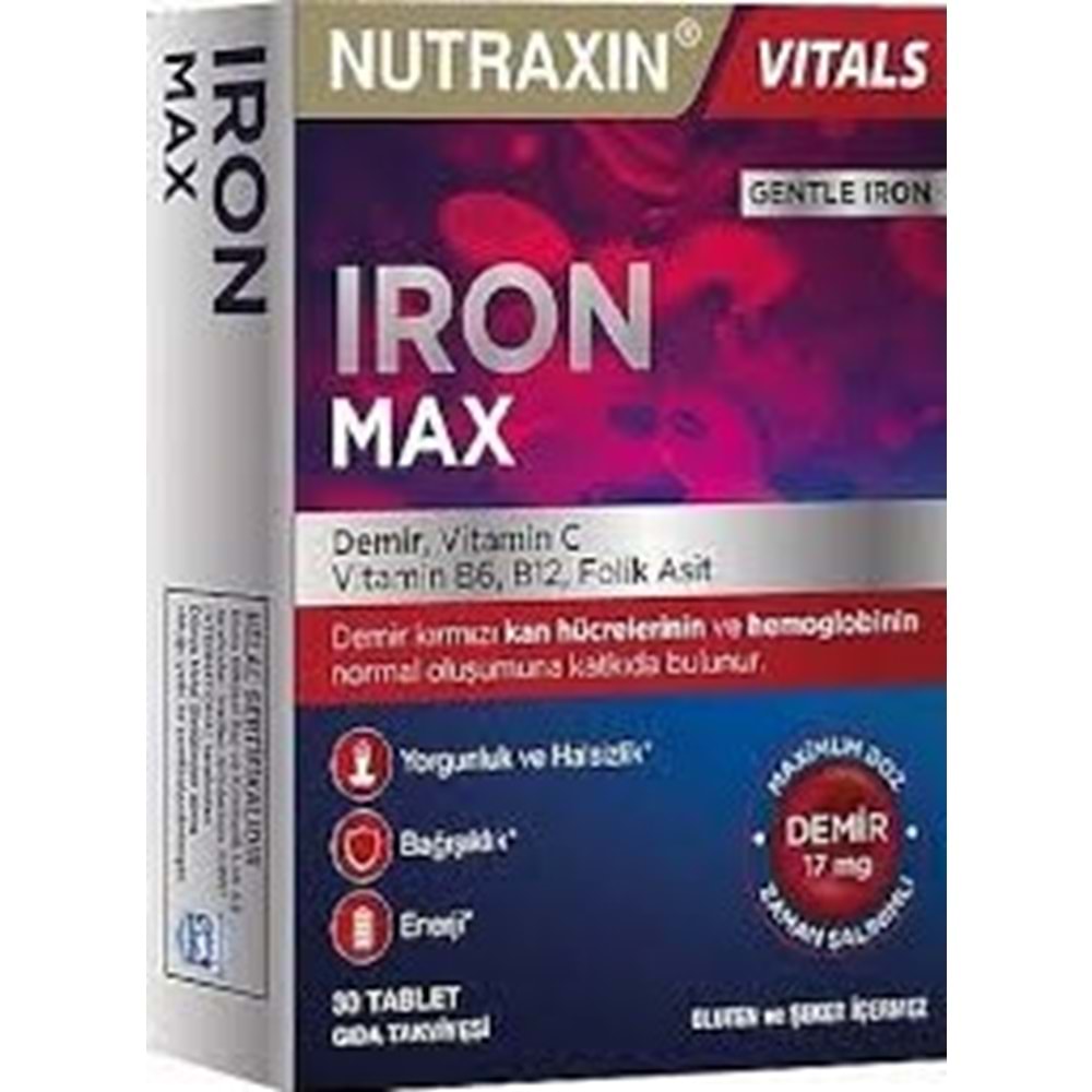 NUTRAXİN 1835 IRON MAX 30 TAB