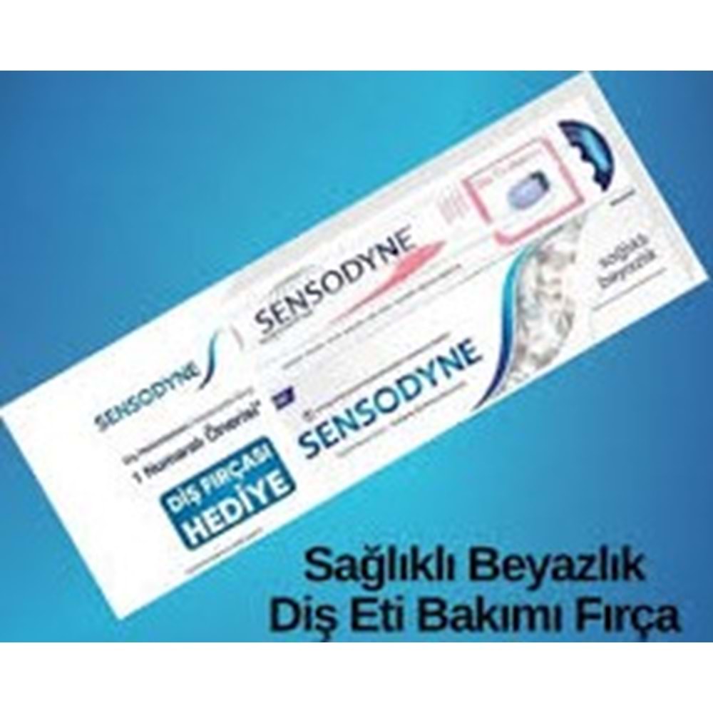 SENSODYNE 2899 KOFRE SAĞLIKLI BEYAZLIK+FIRÇA 75 ML