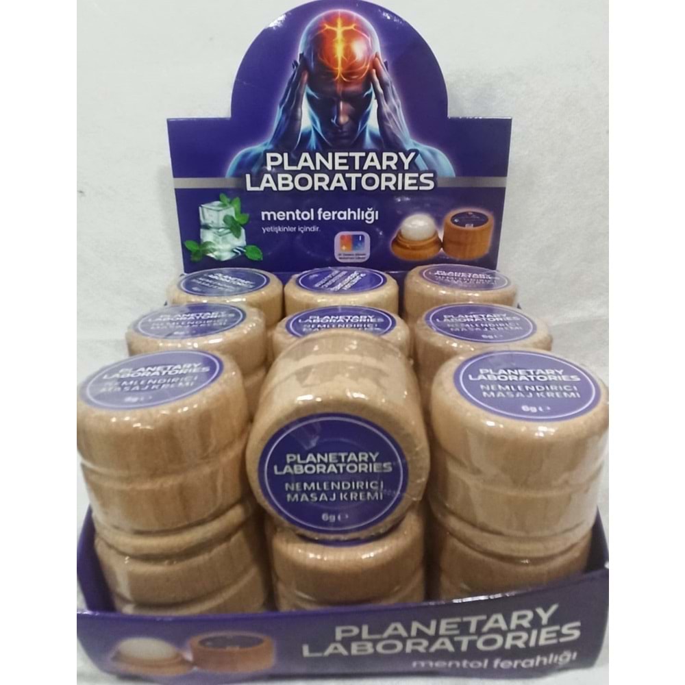 PLANETARY 0249 MENTOL FERAHLIGI MASAJ KREMİ 6GR