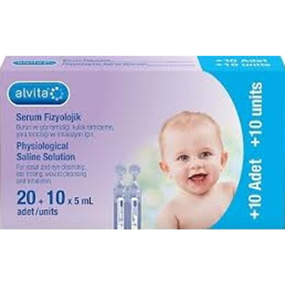 ALVİTA SERUM FİZYOLOJİK 30 FLAKON