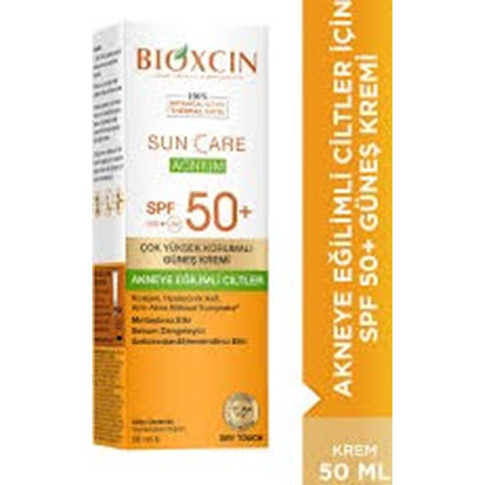 BİOXCİN SPF50+ 2719 AKNEYE EGİLİMLİ CİLT GÜNEŞ KREMİ 50 ML