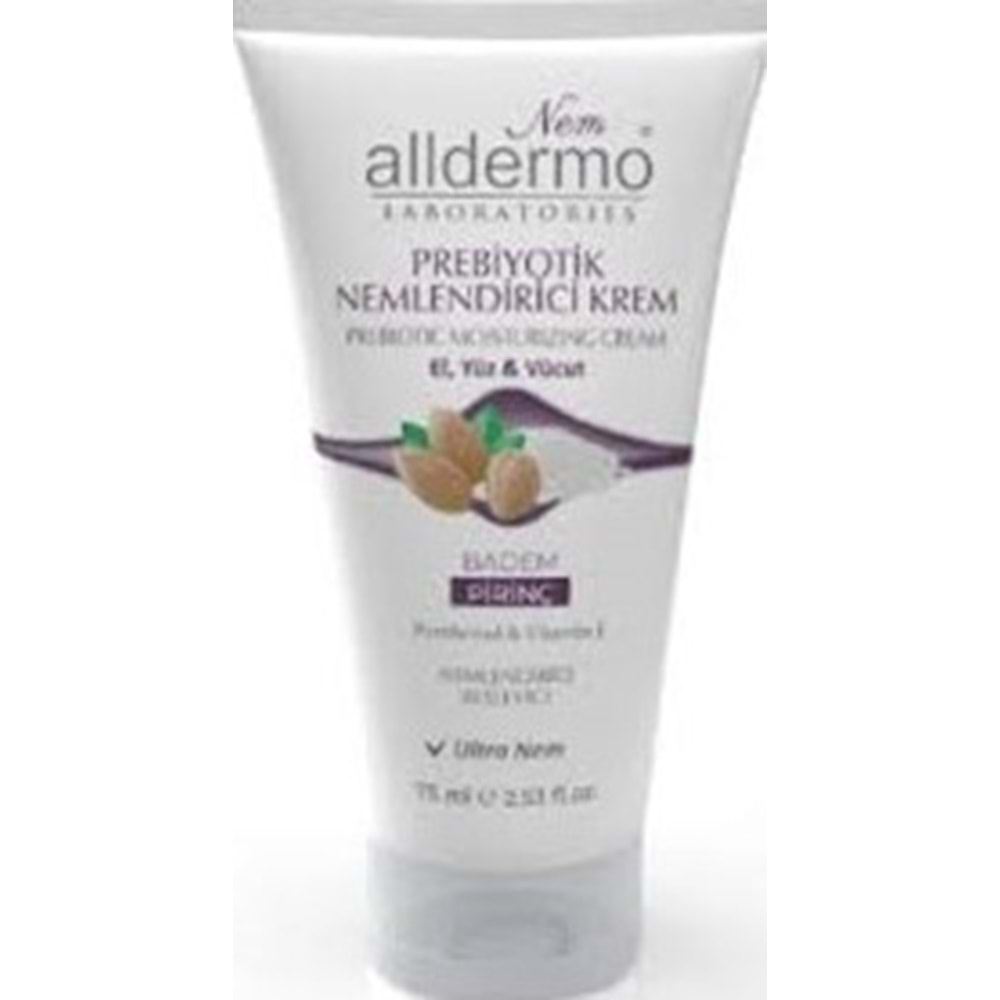 ALLDERMO 75 ML BADEM PİRİNÇ EL BAKIM KREMİ