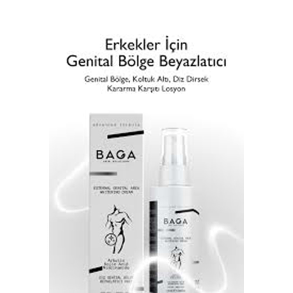 BAGA 0296 ERKEK DIŞ GENİTAL BEYAZLATICI KREM 100 ML