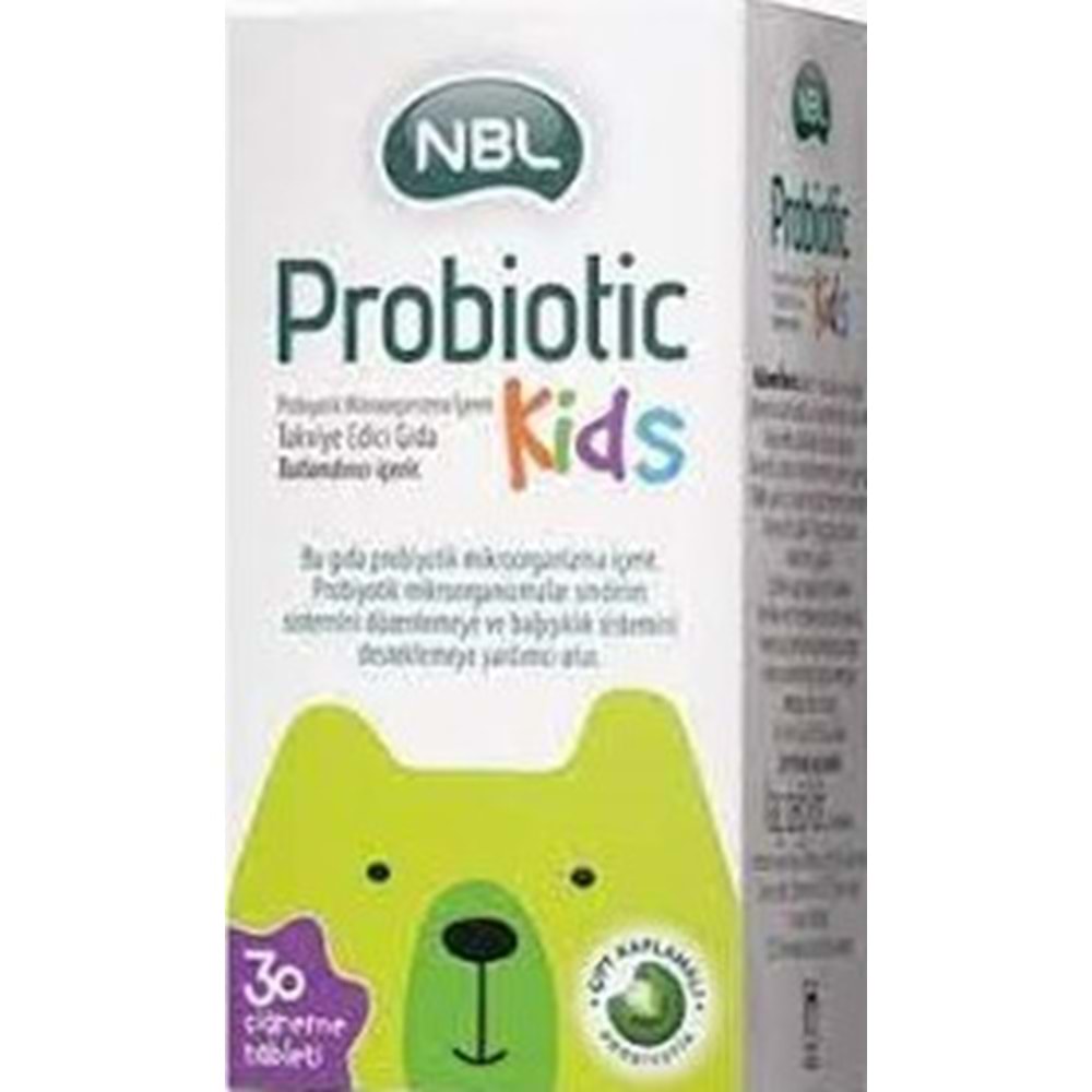 NBL PROBİOTİC KİDS 30 TABLET