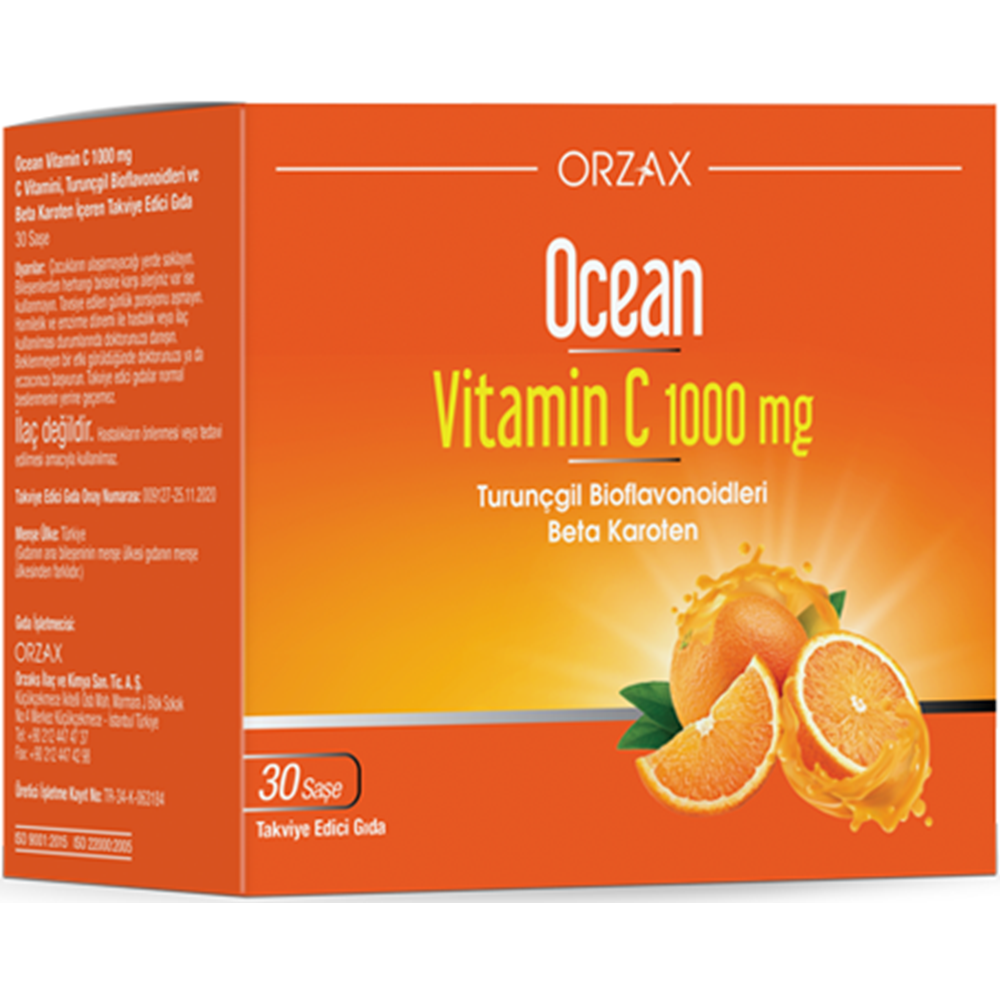 XXXOCEAN VİTAMİN C 1000MG-30 SAŞE