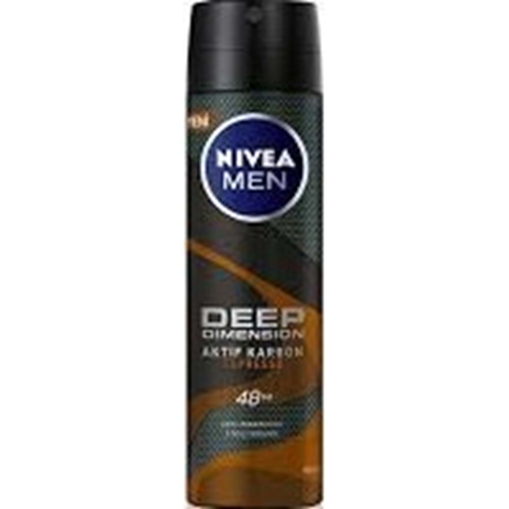 NIVEA MEN DEO 2180 DEEP AKTİF KARBON ESPRESSO-150 ML