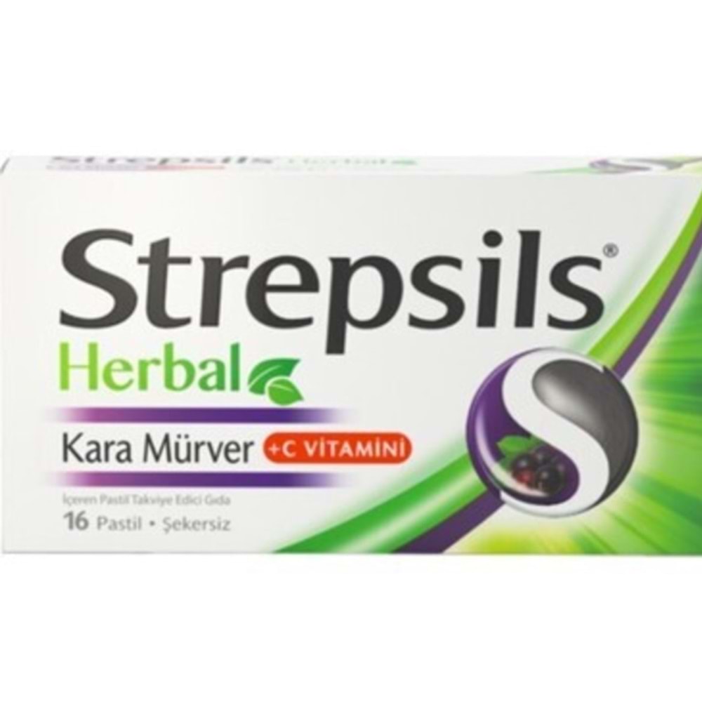 STREPSILS HERBAL K.MÜRVER PASTİL 16 TABLET