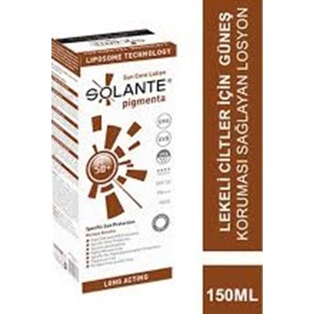 SOLANTE PİGMANTE SPF 50 GÜNEŞ KREMİ 150 ML