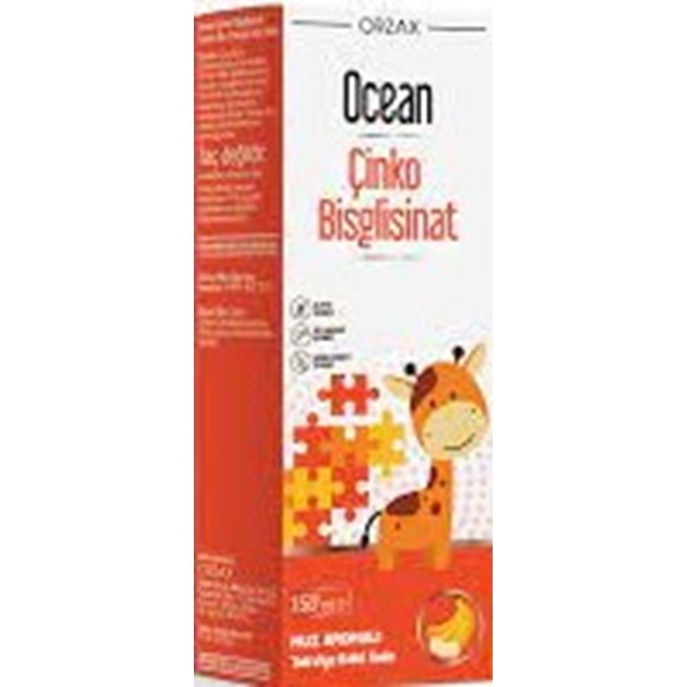 OCEAN ÇİNKO BİSGLYCİNATE 150 ML ŞRP