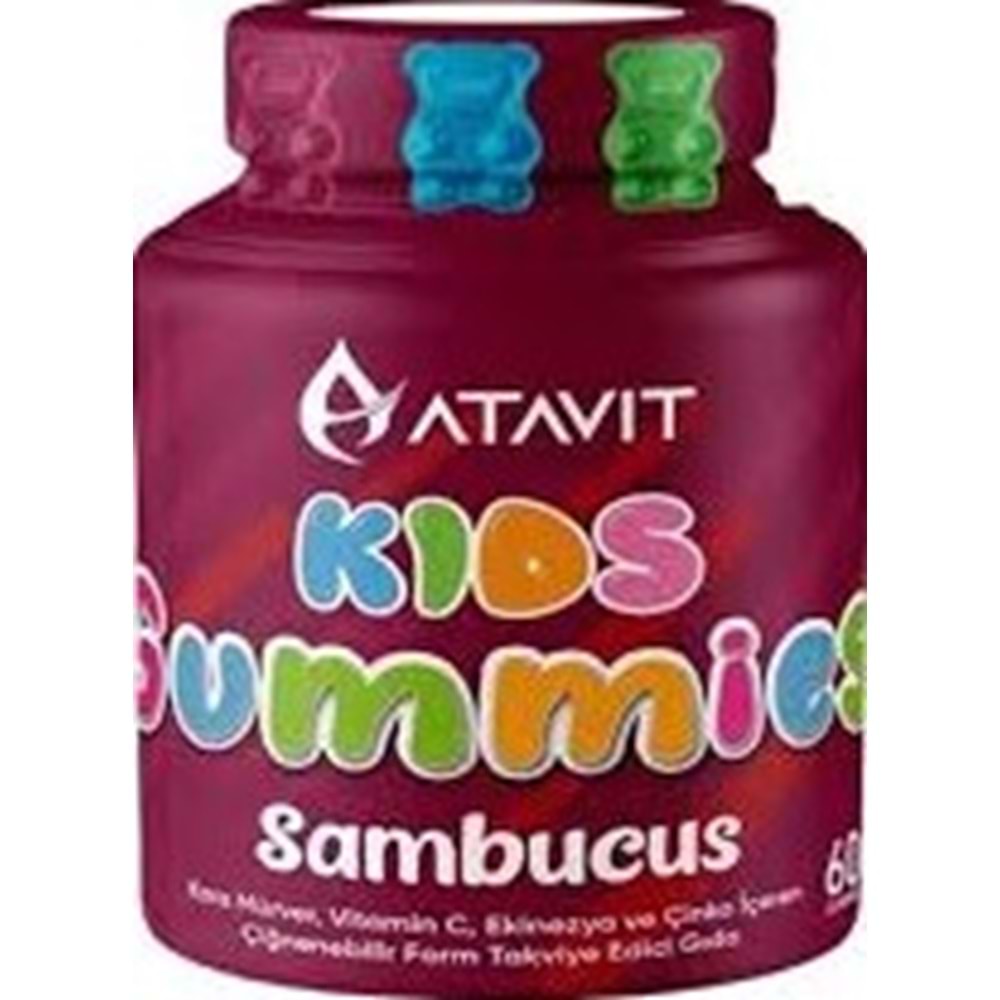 ATAVİT 0369 SAMBUCUS 60 GUMMİES