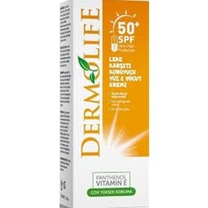 DERMOLİFE GÜNEŞ KREMİ SPF 50 100 ML