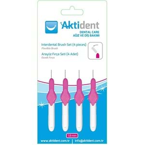 AKTİDENT DİŞ ARAYÜZ FIRÇA PEMBE