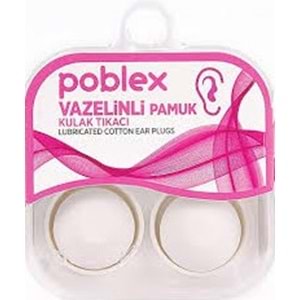 POBLEX 8443 vazelin pamuk KULAK TIKACI 2 Lİ