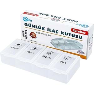 GÜNLÜK İLAÇ SAKLAMA KABI
