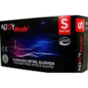 njoy BEYBİ SİYAH NİTRİL ELDİVEN SMALL 100 LÜ
