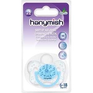 Hanymish 110 şeffaf Silikon Damaklı Emzik No:2