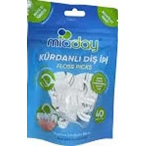 MİADAY KÜRDANLI DİŞ İPİ 40'LI