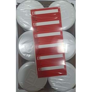 ETİKETLİ POMAD KUTUSU 500 ML 6LI