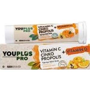 YOU PLUS PRO 15 EFF TAB VİTAMİN+ÇİNKO+PROPOLİS