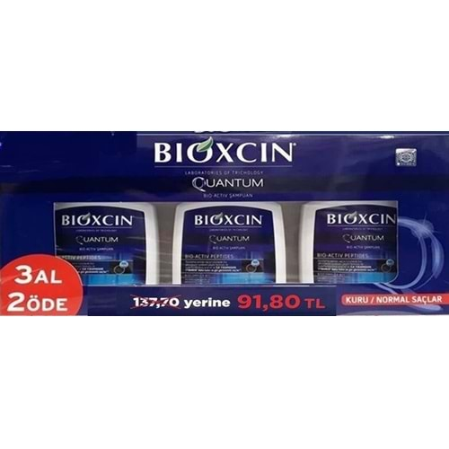 BİOXCİN QUANTUM 3AL 2ÖDE YAĞLI SAÇ