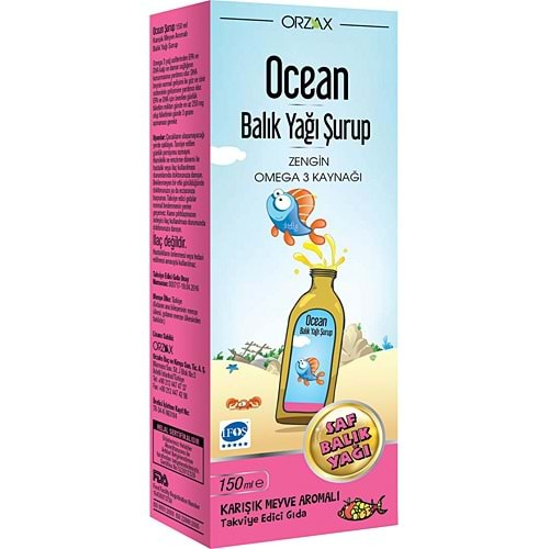 OCEAN BALIK YAĞI KARIŞIK MEYVE 150 ML