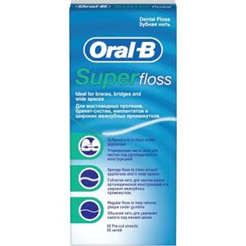 ORAL B 8204 SUPER FLOSS DİŞİ Pİ