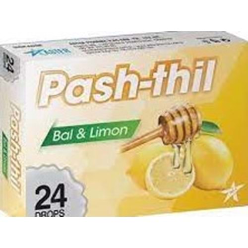 PASH-THİL BAL+LİMON 24 ADET PASTİL