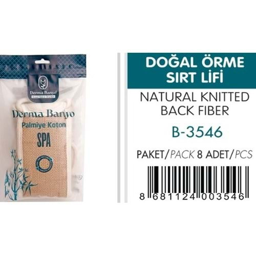 DERMA 3546 NATURAL ÖRME SIRT LİFİ