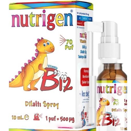 XXXNUTRİGEN B12 500 MG SPREY