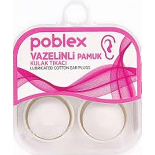 POBLEX 8443 vazelin pamuk KULAK TIKACI 2 Lİ