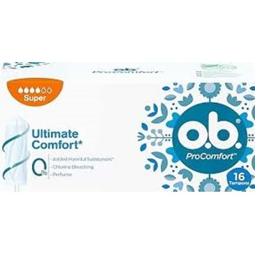 OB PROCOMFORT TAMPON SÜPER 16 LI