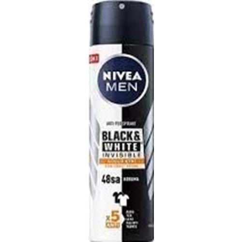 NIVEA MEN DEO 0466 BLAC WHITE İNV GÜÇLÜ ETKİ 150 ML