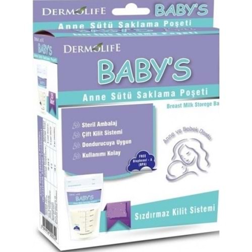 BABYS SÜT SAKLAMA POŞETİ 20 Lİ