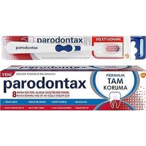 PARODONTAX fırça Hediyeli tam koruma Beyazlatıcı macun